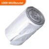 Muellbeutel Deiss 15my 30 Liter Weiss Deiss520 Rolle Müllbeutel transparent