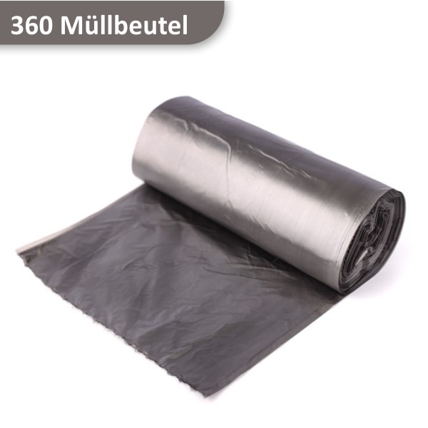 Rolle HDPE Müllbeutel in grau