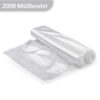 Muellbeutel Hdpe 60 Liter Transparent 410.015 Rolle HDPE Müllbeutel transparent