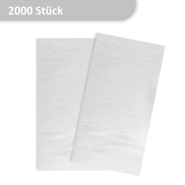 Packung mit weißen Tafelservietten