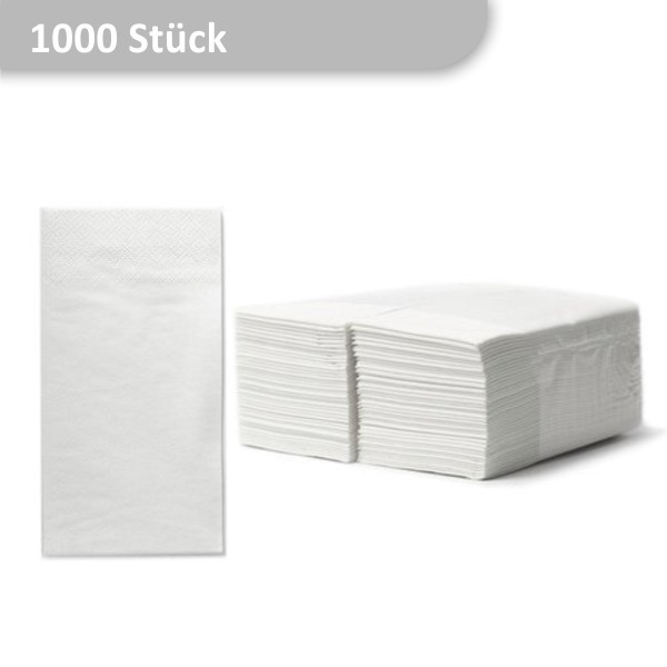 Weiße Tafelservietten