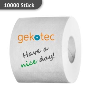 Klopapier / WC-Papier / Toilettenpapier vierfarbig bedrucken 10000 Rollen | Bedruckung 10000 Rollen 4-farbig