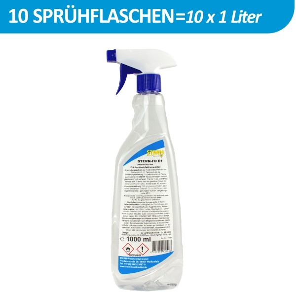 1 Liter Sprühflashe Stern FD E1 Flächendesinfektion