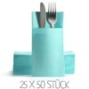 Mintfarbene Mint Serviettentaschen / Bestecktaschen Mint Airlaid Serviettentaschen günstig