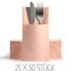 Rosé / Rosa Serviettentaschen / Bestecktaschen Rosa Airlaid Serviettentaschen günstig