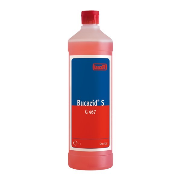Ein Flasche Desinfektionsmittel Bucazid S G 467