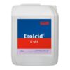 Ein weißer Kanister mit Erolcid G 491 Etikett