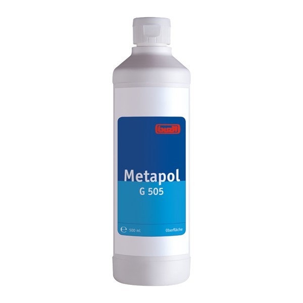 Ein weißer Kunststoffflasche mit blauem Etikett