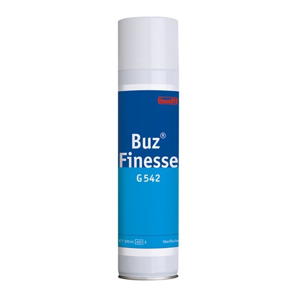 Ein Spray mit der Aufschrift Buz Finesse G542