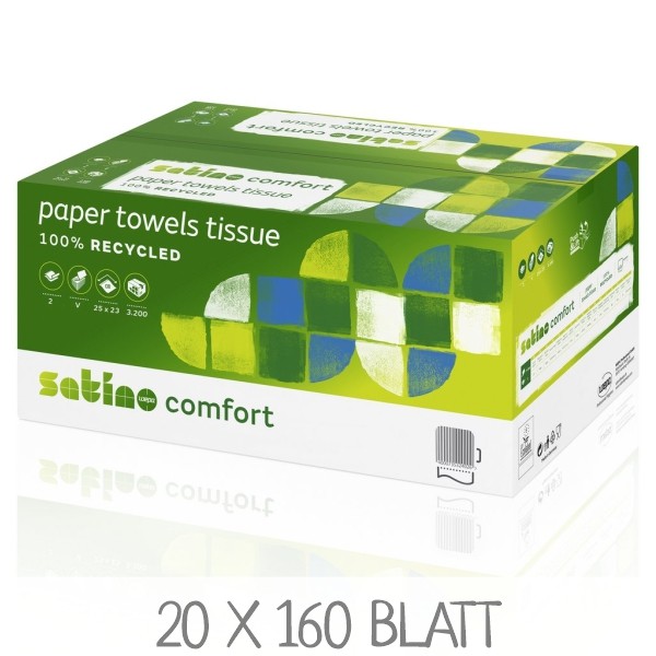WEPA Satino 277190 Handtuchpapier 2-lagig, hochweiss, für PT3-System