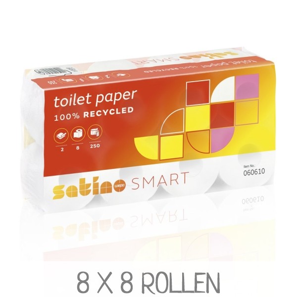 WEPA Toilettenpapier 060610 Satino Smart MT1, 64 Rollen