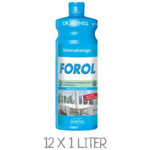 DR. SCHNELL Forol Universalreiniger DR. SCHNELL Universalreiniger Forol - 12 Flaschen á 1 Liter im KartonDR. SCHNELL Forol Universalreiniger 12 Flaschen á 1 Liter im Karton
