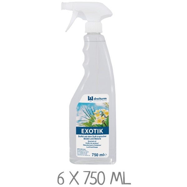 DREITURM Duftöl Exotik in 750 ml Sprühflasche mit Pumpzerstäuber