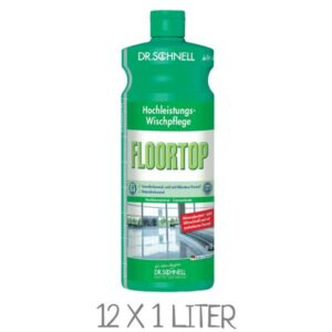 DR. SCHNELL Floortop Hochleistungswischpflege DR. SCHNELL Wischpflege Floortop - 12 Flaschen á 1 Liter im Karton
