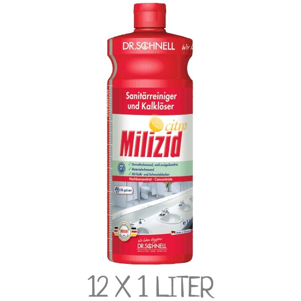 DR. SCHNELL Kalklöser und Sanitärreiniger MILIZID Citro RK-gelistet