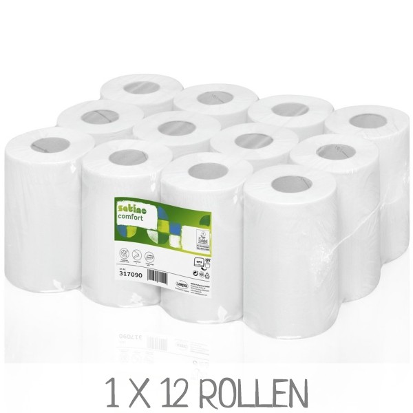 WEPA Satino 317090 Handtuchrollen Mini mit innenabwicklung