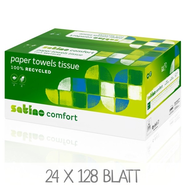 WEPA Satino 277410 Handtuchpapier 2-lagig, hochweiss, für PT3-System