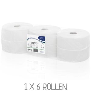 WEPA Toilettenpapier Grossrollen 029180 - 2-lagige Jumborollen aus 100% Recyclingpapier