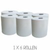 Handtuchrollen LUCKY Professional 6 x Handtuchrollen günstig / Rollenhandtücher LUCKY Professional 120 m, weiß, 2-lagig HTZ104K