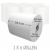 Handtuchrollen Motion für Sensorspender 6 x Handtuchrollen Motion / Systemrollen mit Spezialkern für Sensorspender
