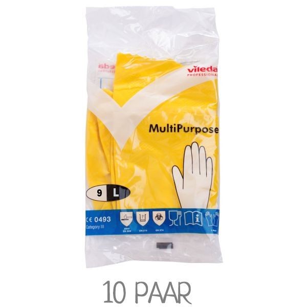 Gummihandschuhe gelb Größe L - VILEDA MultiPurpose L gelb