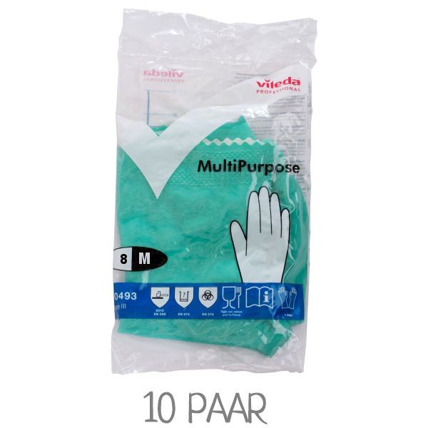 Gummihandschuhe grün Größe M - VILEDA MultiPurpose M grün