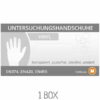 Einmalhandschuhe Vinyl Gr. M Einmalhandschuhe Vinyl Gr. M transparent, puderfrei, latexfrei, unsteril