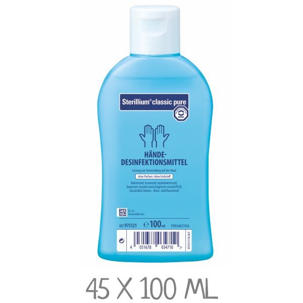 20 x 100 ml Händedesinfektion 9803890 Sterillium Classic Pure 100ml
