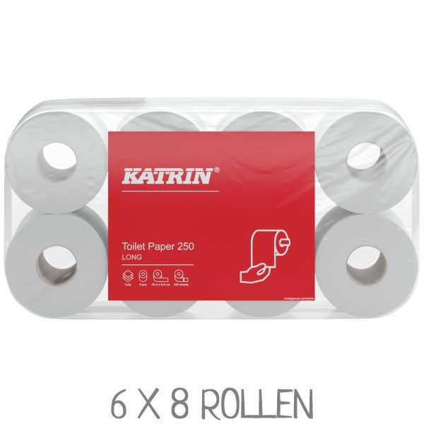 104872 KATRIN Toilettenpapier 3-lagig. VPE: 48 Rollen