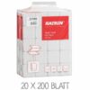 Papierhandtücher KATRIN 35588 Handypack Papierhandtücher KATRIN 35588 im praktischen Handypack. VPE: 20 x 200 Blatt