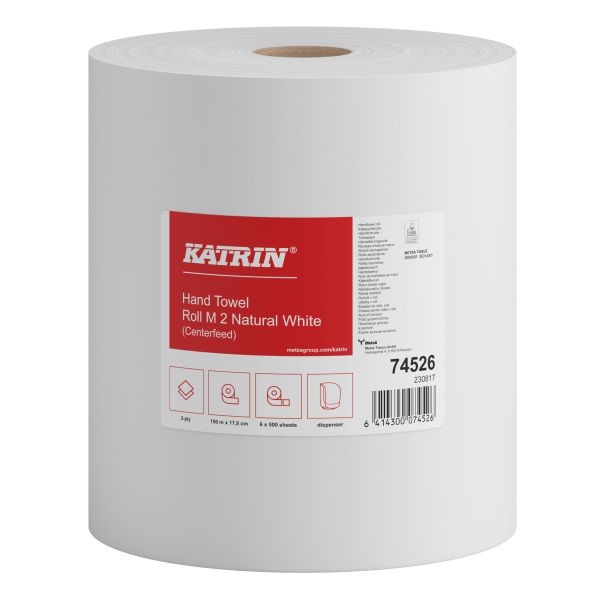 Handtuchrollen KATRIN 74526 Centerfeed. VPE: 6 Rollen