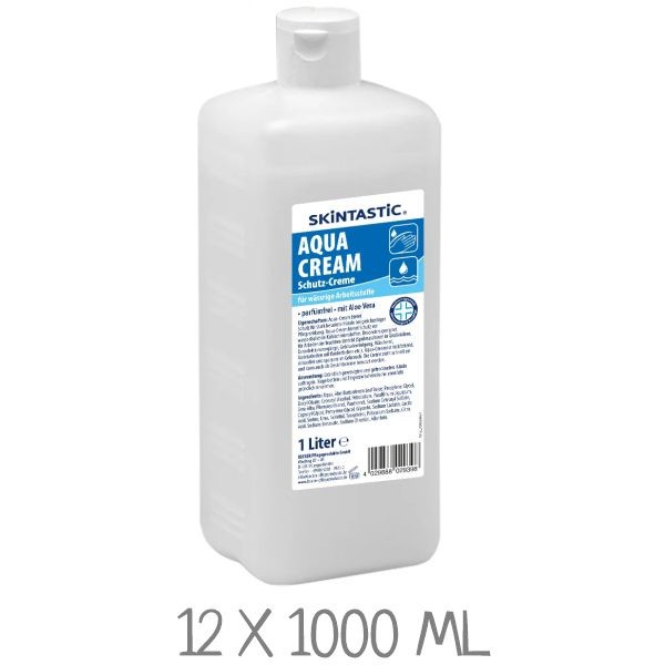 SKINTASTIC Aqua-Cream 1000ml Euronormflasche / Hautschutzcreme
