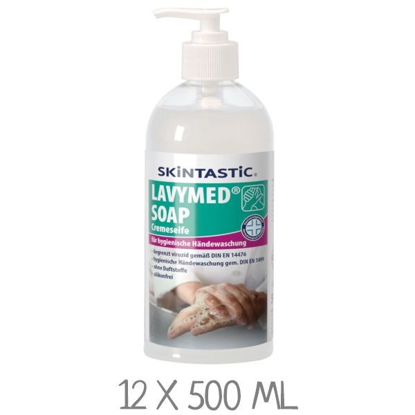 SKINTASTIC Lavymed Cremeseife | 12 x 500 ml