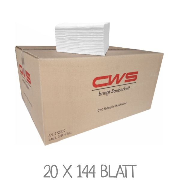 Papierhandtücher CWS 272300 Frottee Extra / VPE: 20 x 144 Blatt