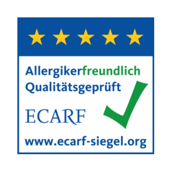 ECARF-zertifiziert: Allergiker- und Asthmatikerfreundlich