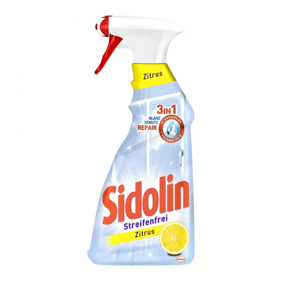 Sidolin streifenfrei Zitrus Glasreiniger mit Sprühpistole