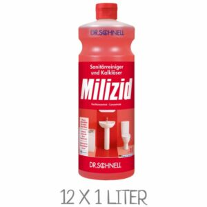 Milizid Sanitärreiniger und Kalklöser Sanitärreiniger und Kalklöser Milizid 00104 / VPE: 12 Flaschen