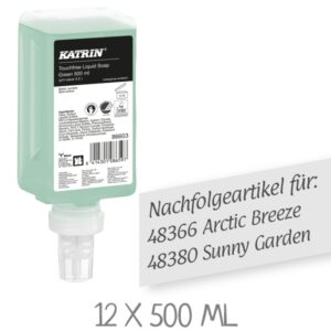 KATRIN Flüssigseife Green 500 ml Touchfree KATRIN 86603 Flüssigseife Green Touchfree / VPE: 12 x 500 ml