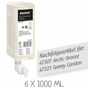 KATRIN Schaumseife Green 1000 ml KATRIN 86450 Schaumseife "GREEN" VPE: 6 x 1000 ml