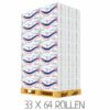 Palette Toilettenpapier LUCKY professional / VPE: 33 x 64 Rollen