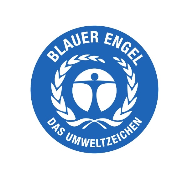 Der blaue Engel ist ein Umweltzeichen für nachhaltige Produkte.