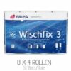 Fripa Wischfix 3-lagige Haushaltstücher, 8 Packungen mit je 4 Rollen, 51 Blätter pro Rolle, geeignet für gewerbliche Zwecke, blau-weiße Verpackung. Fripa Wischfix 3-lagige Haushaltstücher, 8 Packungen mit je 4 Rollen, 51 Blätter pro Rolle, geeignet für gewerbliche Zwecke, blau-weiße Verpackung.