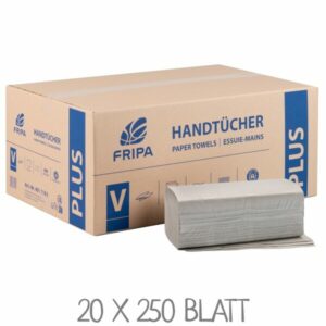 Papierhandtücher FRIPA Plus 4011103 Ein Karton mit Handtuchpapier: Papierhandtücher FRIPA 4011103 / VPE: 20 x 250 Blatt