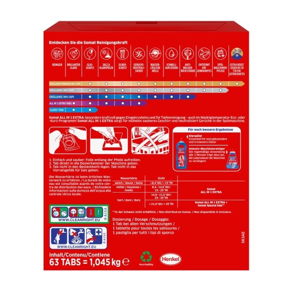 SOMAT All in 1 Extra Geschirrspültabs XXL