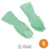 VILEDA Multipurpose Gummihandschuhe grün S Ein Paar Gummihandschuhe grün Größe S von VILEDA Multipurpose. VPE: 10 Paar
