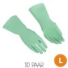 VILEDA Multipurpose Gummihandschuhe grün L Ein Paar Gummihandschuhe grün Größe L von VILEDA Multipurpose. VPE: 10 Paar