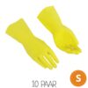 VILEDA Multipurpose Gummihandschuhe gelb S Ein Paar Gummihandschuhe gelb Größe S von VILEDA Multipurpose. VPE: 10 Paar